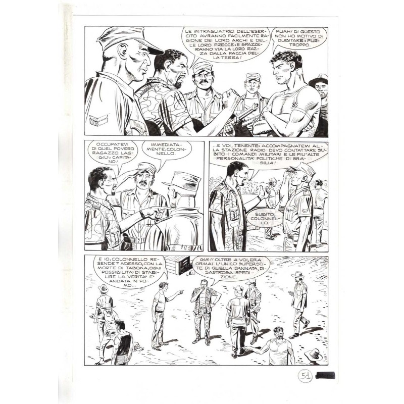 Mister No - Black lagoon - p.51 - Di Vitto - Tavola Originale  - 2006
