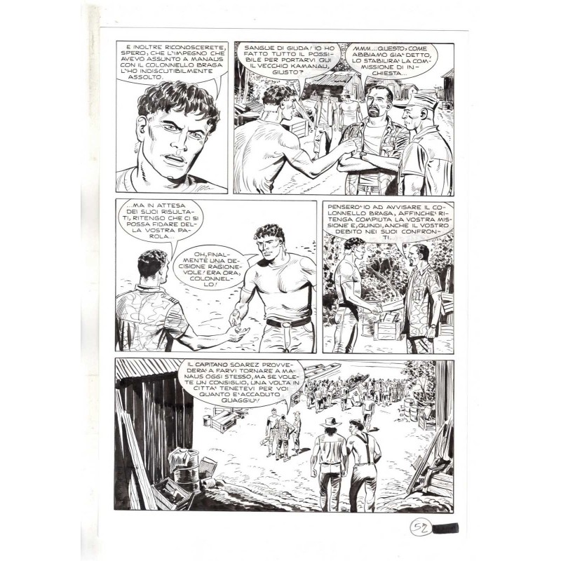 Mister No - Black lagoon - p.52 - Di Vitto - Tavola Originale  - 2006