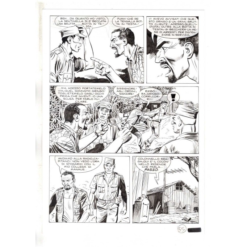 Mister No - Black lagoon - p.55 - Di Vitto - Tavola Originale  - 2006