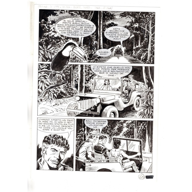 Mister No - Black lagoon - p.60 - Di Vitto - Tavola Originale  - 2006