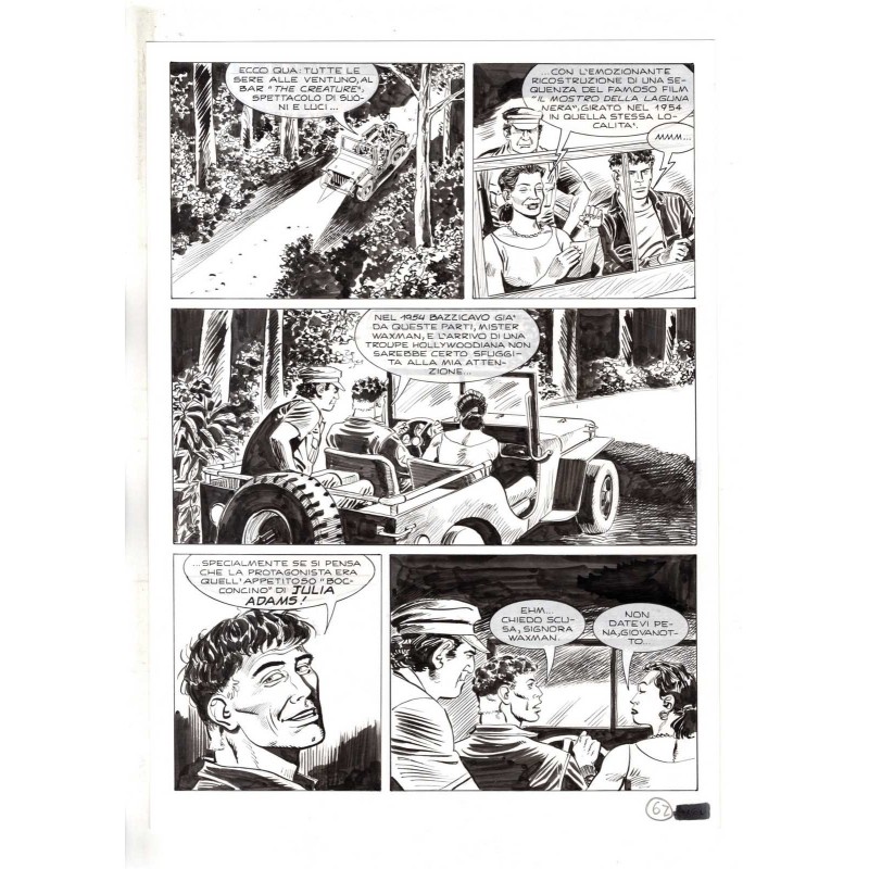 Mister No - Black lagoon - p.62 - Di Vitto - Tavola Originale  - 2006