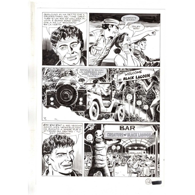 Mister No - Black lagoon - p.64 - Di Vitto - Tavola Originale  - 2006