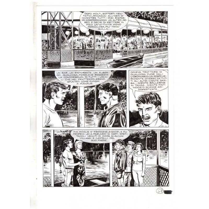 Mister No - Black lagoon - p.67 - Di Vitto - Tavola Originale  - 2006
