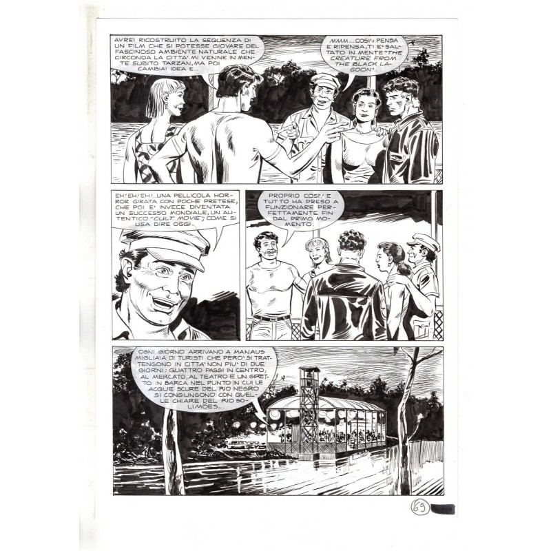 Mister No - Black lagoon - p.69 - Di Vitto - Tavola Originale  - 2006