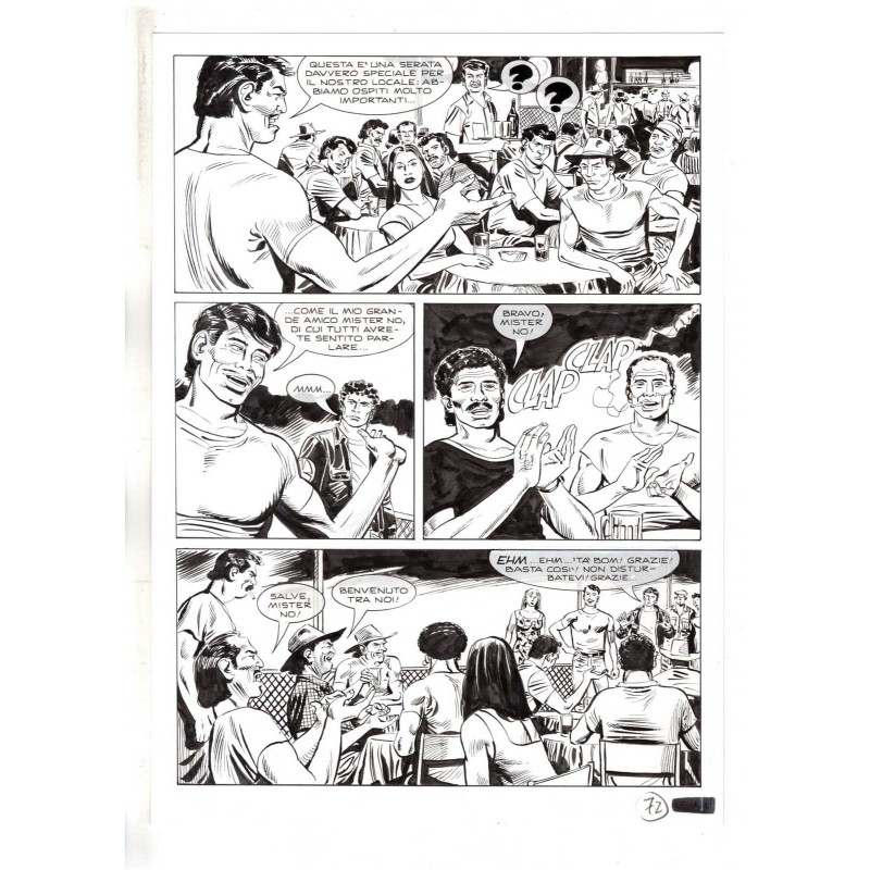 Mister No - Black lagoon - p.72 - Di Vitto - Tavola Originale  - 2006