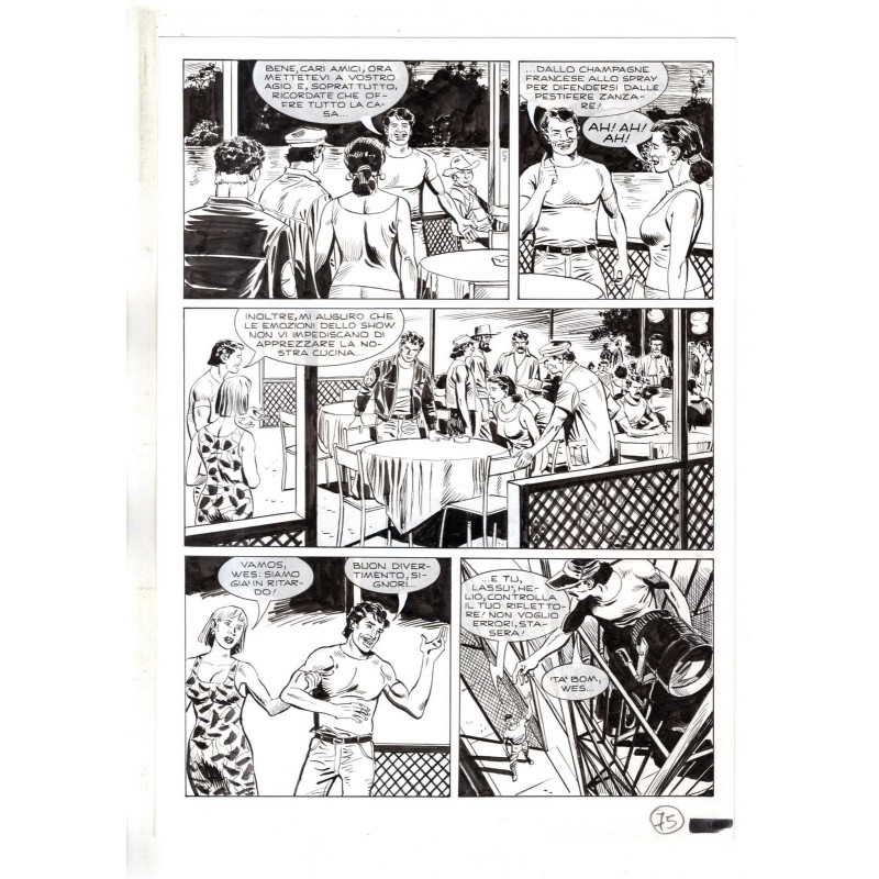 Mister No - Black lagoon - p.75 - Di Vitto - Tavola Originale  - 2006