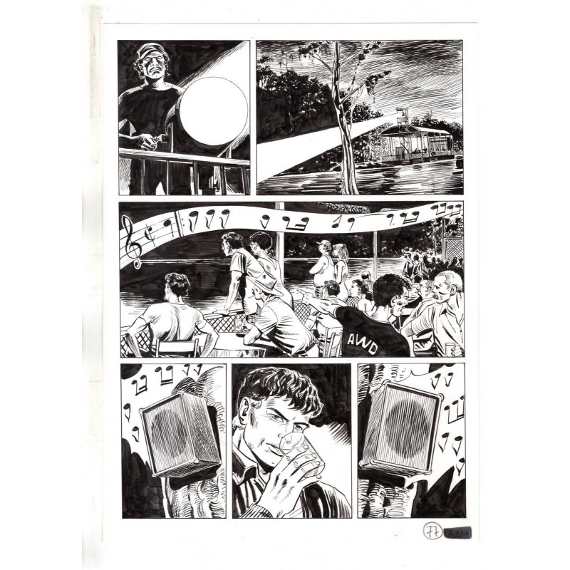 Mister No - Black lagoon - p.77 - Di Vitto - Tavola Originale  - 2006