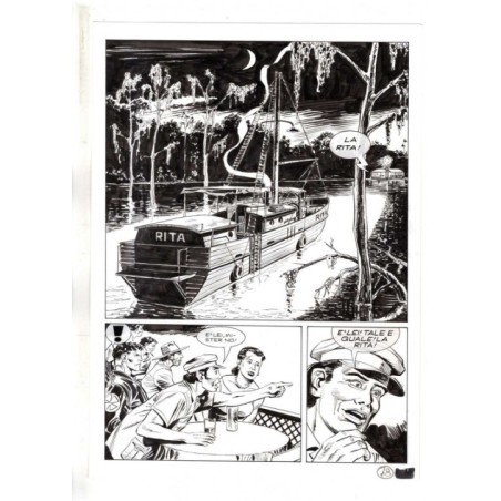 Mister No - Black lagoon - p.78 - Di Vitto - Tavola Originale  - 2006