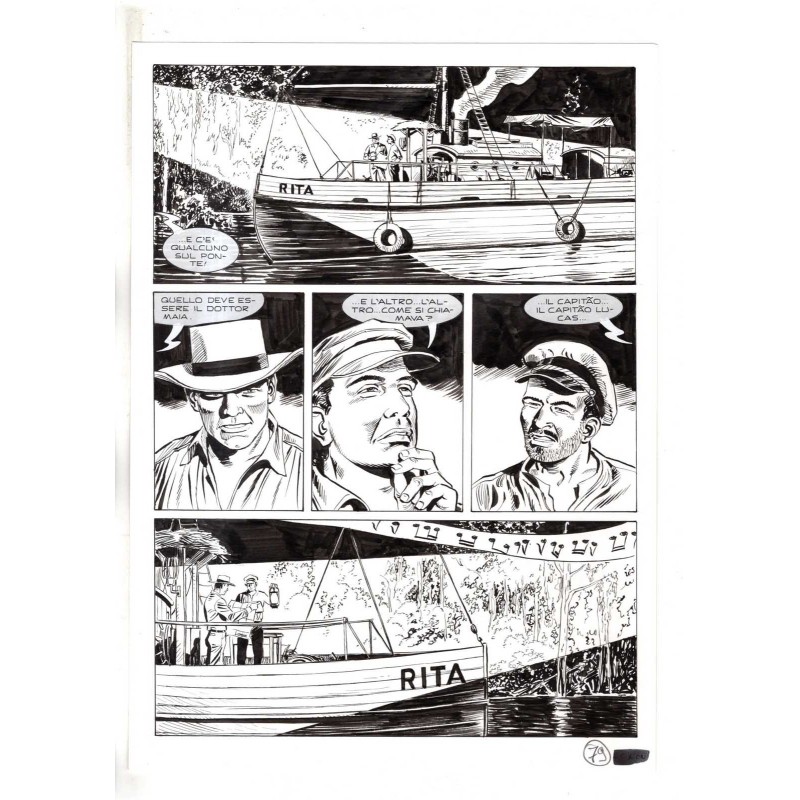 Mister No - Black lagoon - p.79 - Di Vitto - Tavola Originale  - 2006