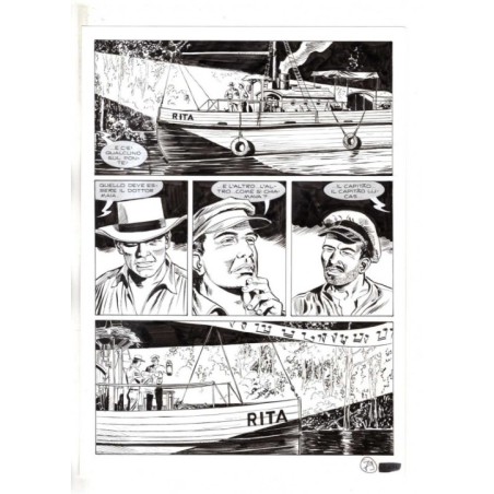 Mister No - Black lagoon - p.79 - Di Vitto - Tavola Originale  - 2006