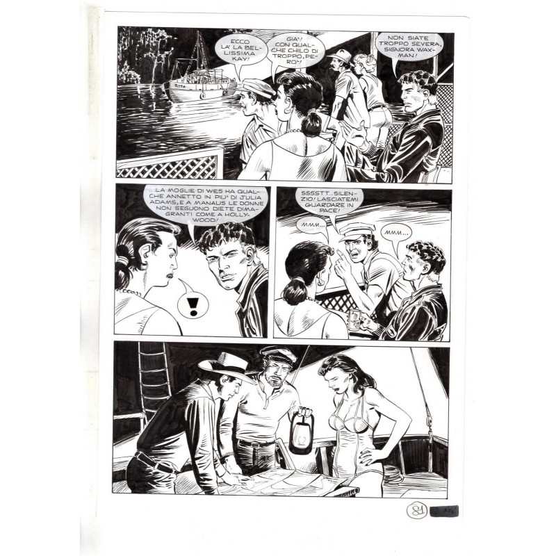 Mister No - Black lagoon - p.81 - Di Vitto - Tavola Originale  - 2006