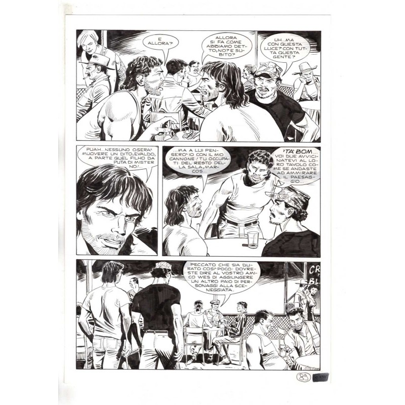 Mister No - Black lagoon - p.89 - Di Vitto - Tavola Originale  - 2006