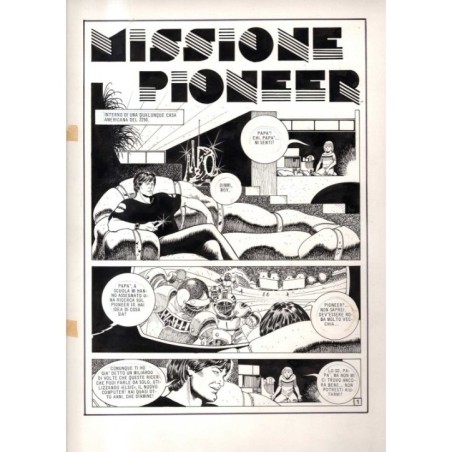 Lanciostory - Missione Pioneer - p.tit - Cossu - Tavola Originale  - 1982