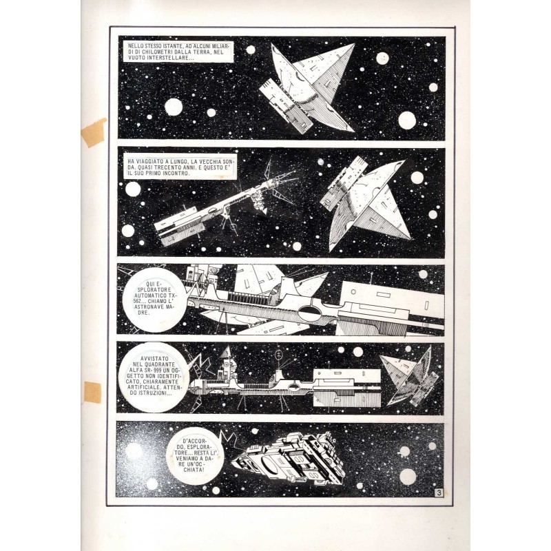 Lanciostory - Missione Pioneer - p.3 - Cossu - Tavola Originale  - 1982