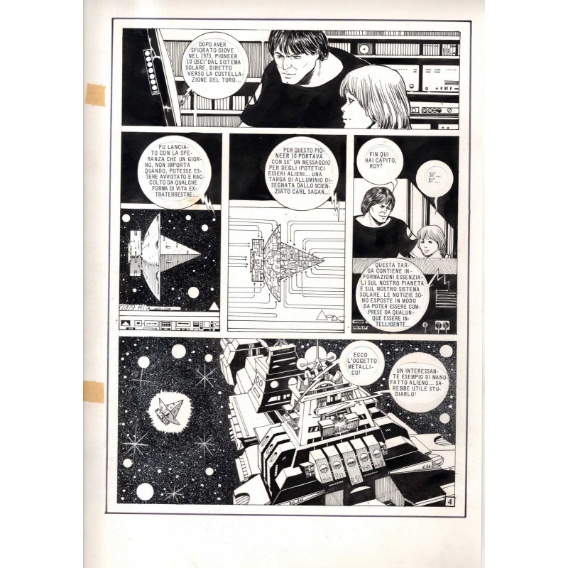 Lanciostory - Missione Pioneer - p.4 - Cossu - Tavola Originale  - 1982