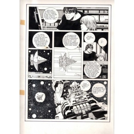 Lanciostory - Missione Pioneer - p.4 - Cossu - Tavola Originale  - 1982