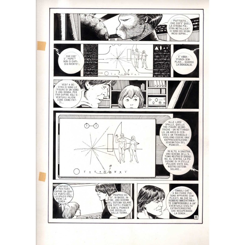 Lanciostory - Missione Pioneer - p.6 - Cossu - Tavola Originale  - 1982