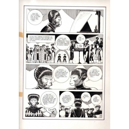 Lanciostory - Missione Pioneer - p.7 - Cossu - Tavola Originale  - 1982