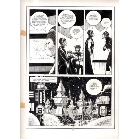 Lanciostory - Missione Pioneer - p.8 - Cossu - Tavola Originale  - 1982