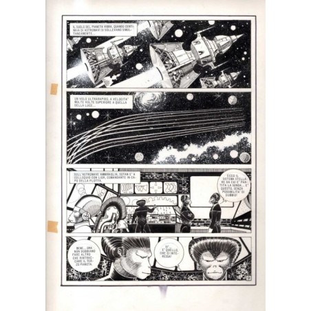 Lanciostory - Missione Pioneer - p.9 - Cossu - Tavola Originale  - 1982