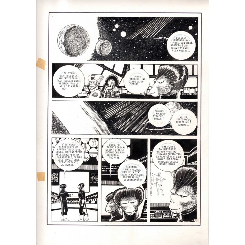 Lanciostory - Missione Pioneer - p.10 - Cossu - Tavola Originale  - 1982