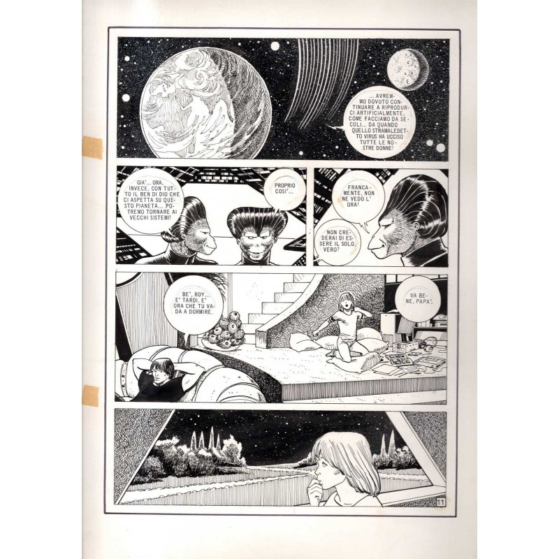 Lanciostory - Missione Pioneer - p.11 - Cossu - Tavola Originale  - 1982
