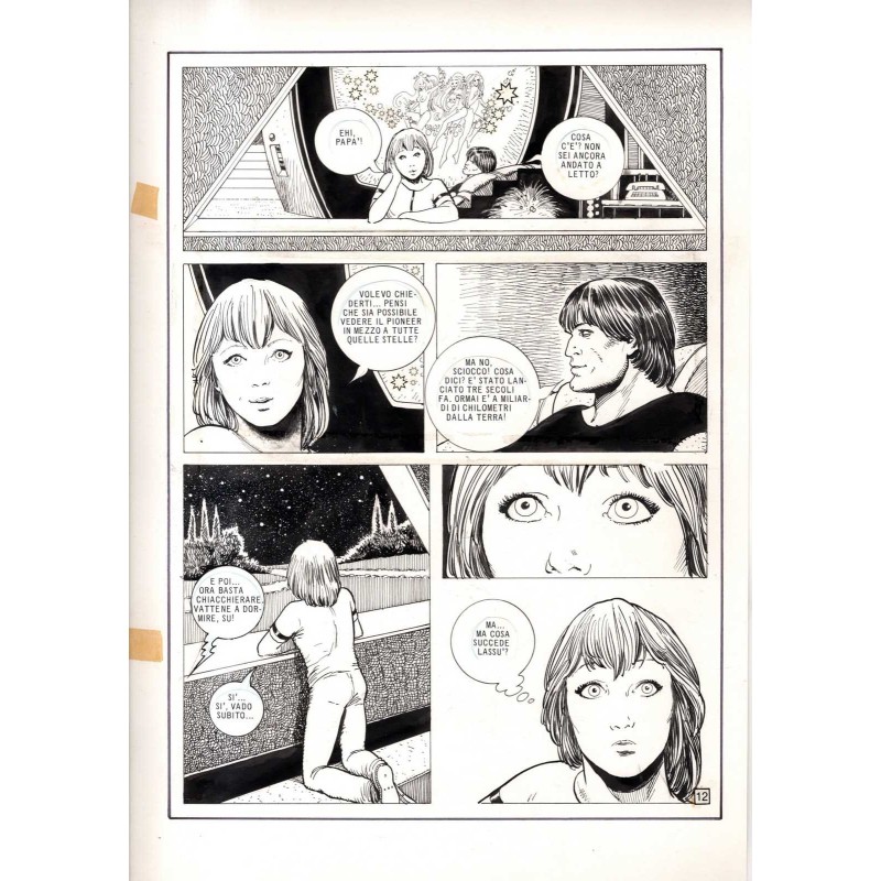Lanciostory - Missione Pioneer - p.12 - Cossu - Tavola Originale  - 1982
