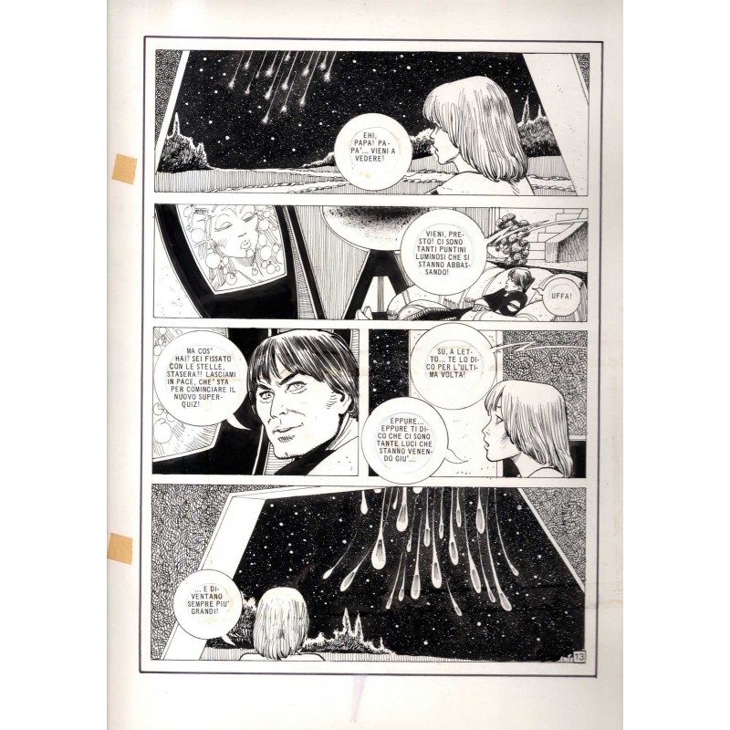 Lanciostory - Missione Pioneer - p.13 - Cossu - Tavola Originale  - 1982