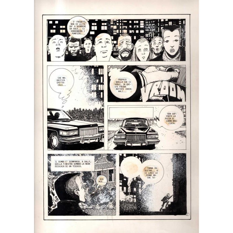 Lanciostory - Non si scherza col fuoco - p.2 - Cossu - Tavola Originale  - 1983