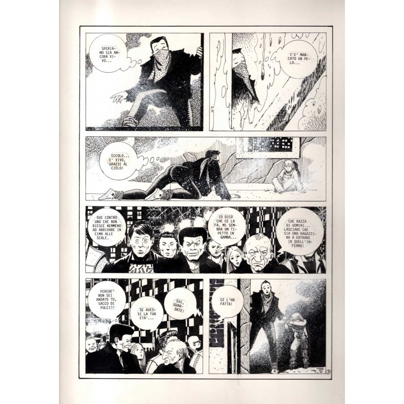 Lanciostory - Non si scherza col fuoco - p.3 - Cossu - Tavola Originale  - 1983