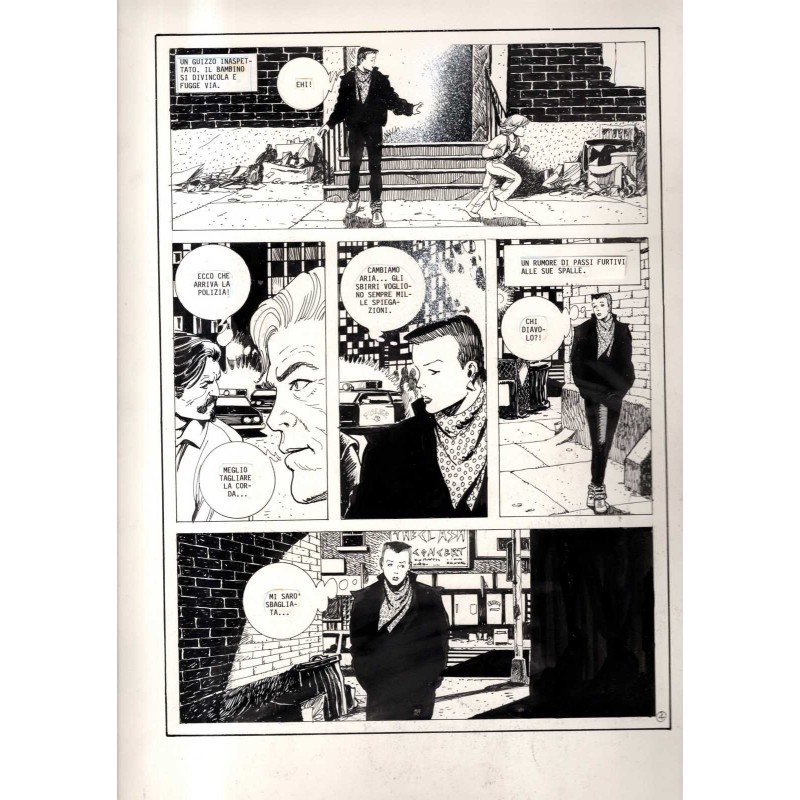 Lanciostory - Non si scherza col fuoco - p.4 - Cossu - Tavola Originale  - 1983