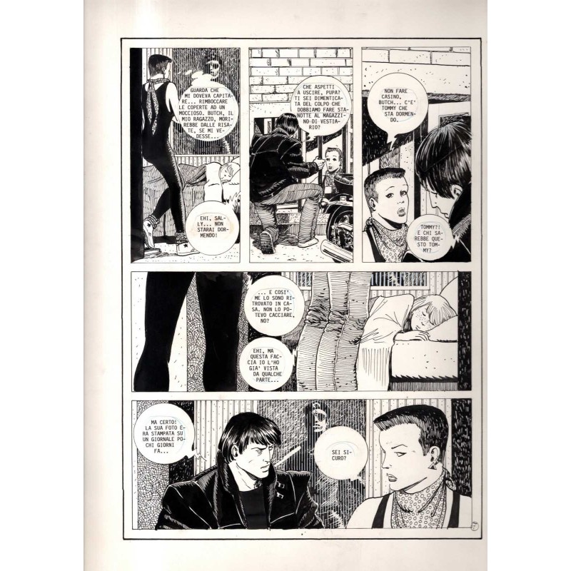Lanciostory - Non si scherza col fuoco - p.7 - Cossu - Tavola Originale  - 1983