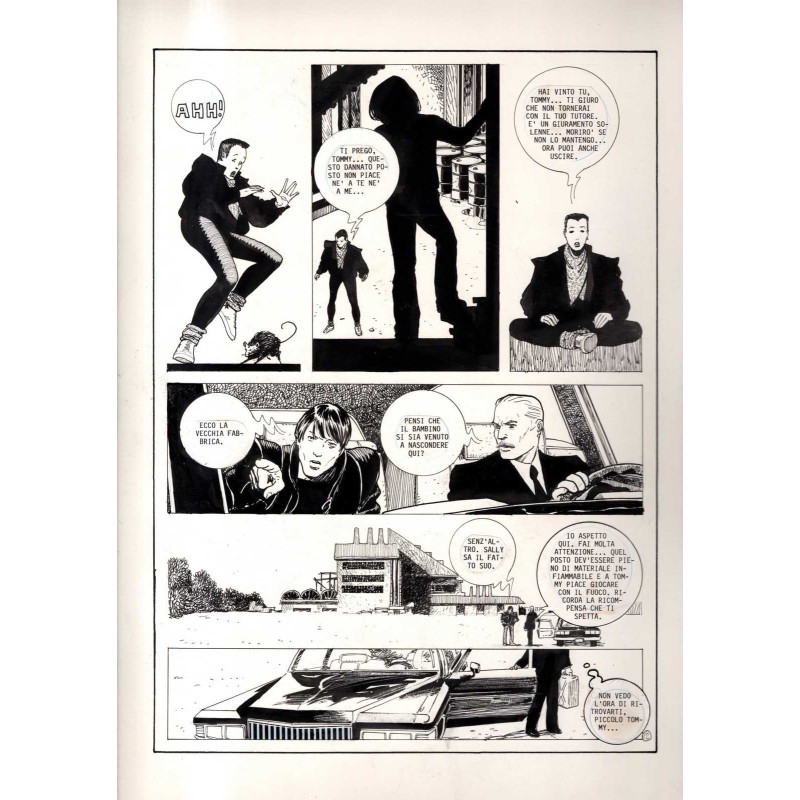 Lanciostory - Non si scherza col fuoco - p.12 - Cossu - Tavola Originale  - 1983