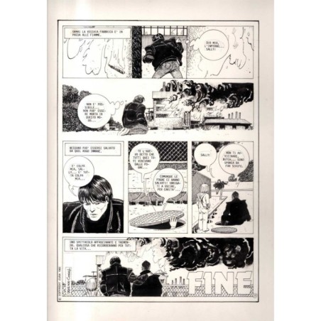 Lanciostory - Non si scherza col fuoco - fin - Cossu - Tavola Originale  - 1983
