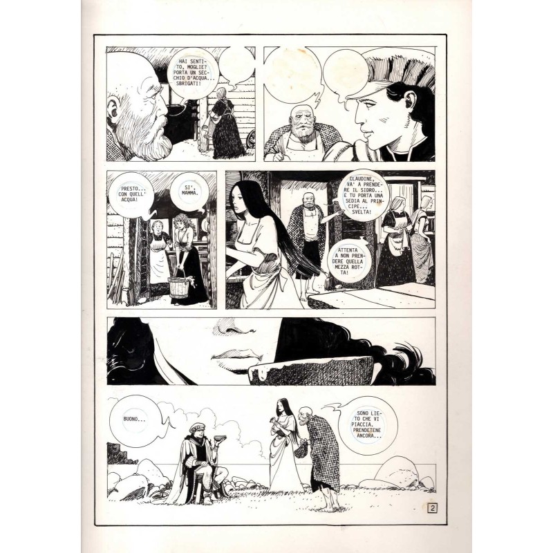 Lanciostory - Favola tre sorelle  - p.2 - Cossu - Tavola Originale  - 1984