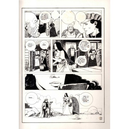 Lanciostory - Favola tre sorelle  - p.2 - Cossu - Tavola Originale  - 1984