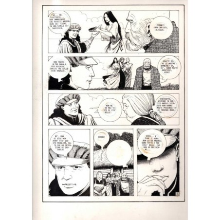 Lanciostory - Favola tre sorelle - p.3 - Cossu - Tavola Originale  - 1984