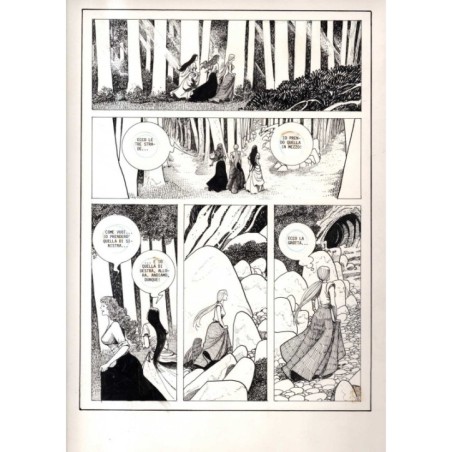 Lanciostory - Favola tre sorelle - p.6 - Cossu - Tavola Originale  - 1984