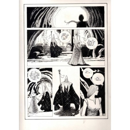 Lanciostory - Favola tre sorelle - p.7 - Cossu - Tavola Originale  - 1984
