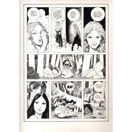 Lanciostory - Favola tre sorelle - p.11 - Cossu - Tavola Originale  - 1984