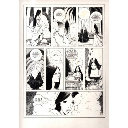 Lanciostory - Favola tre sorelle - p.13 - Cossu - Tavola Originale  - 1984