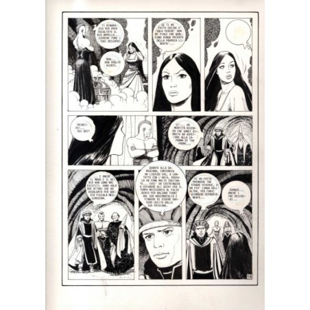 Lanciostory - Favola tre sorelle - p.14 - Cossu - Tavola Originale  - 1984