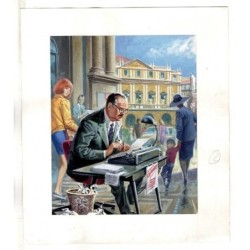 Famiglia Cristiana - Severino Baraldi - Illustrazione Originale  - 1987