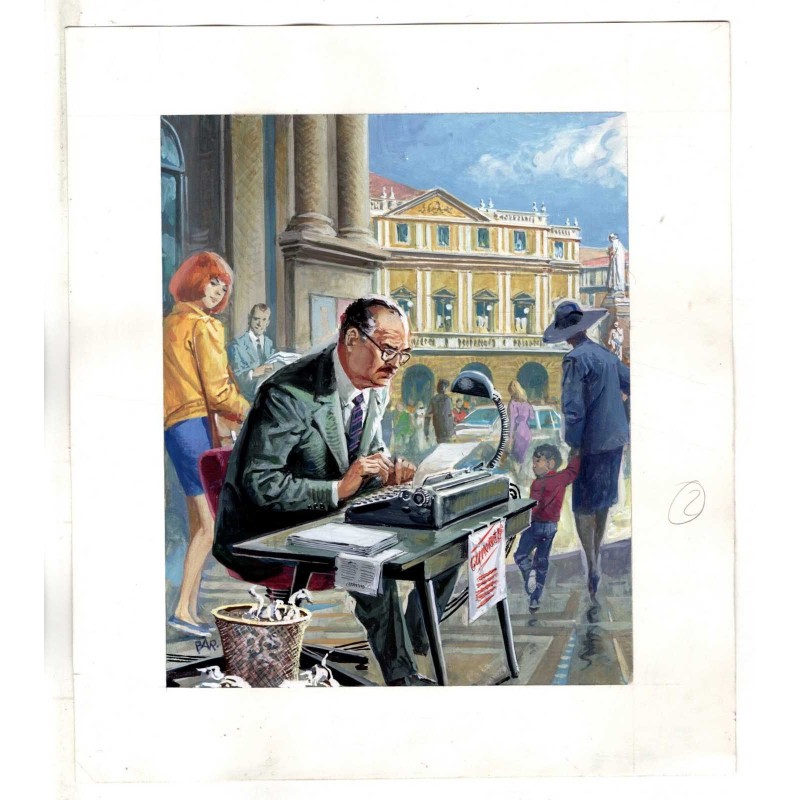 Famiglia Cristiana - Severino Baraldi - Illustrazione Originale  - 1987