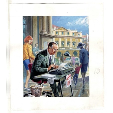 Famiglia Cristiana - Severino Baraldi - Illustrazione Originale  - 1987