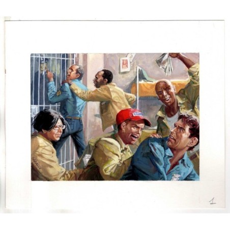 Famiglia Cristiana - Severino Baraldi - Illustrazione Originale  - 2000