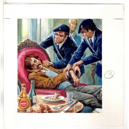 Famiglia Cristiana - Severino Baraldi - Illustrazione Originale  - 1989