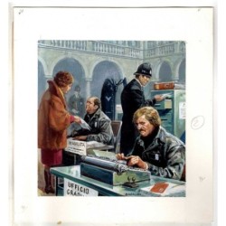 Famiglia Cristiana - Severino Baraldi - Illustrazione Originale  - 1989