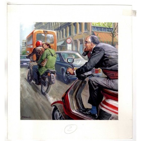Famiglia Cristiana - Severino Baraldi - Illustrazione Originale  - 1996