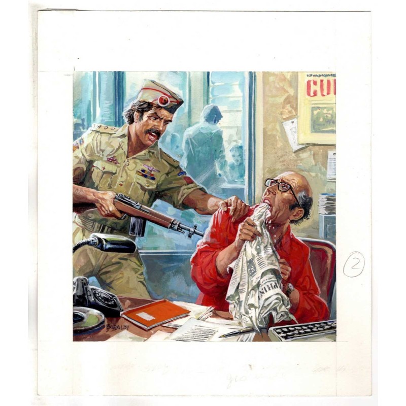 Famiglia Cristiana - Severino Baraldi - Illustrazione Originale  - 1989
